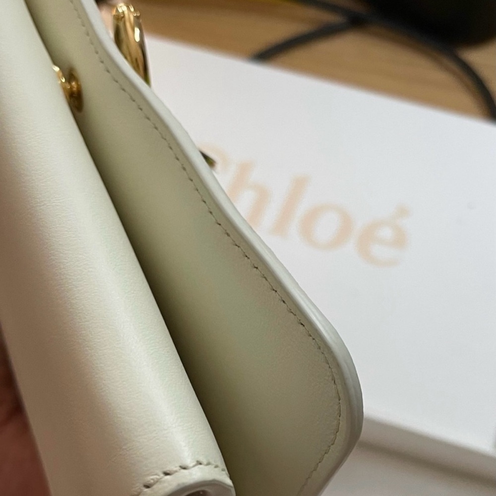 Chloe Ivory Quilted Leather wallet - Picture 5 of 5